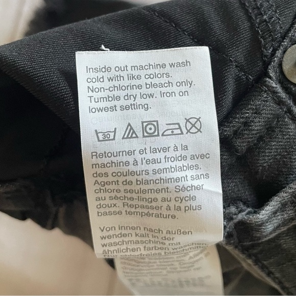 Madewell Maternity Skinny Jeans Women’s 29 Black Stonewashed Raw Hem Stretch EUC - Picture 15 of 16